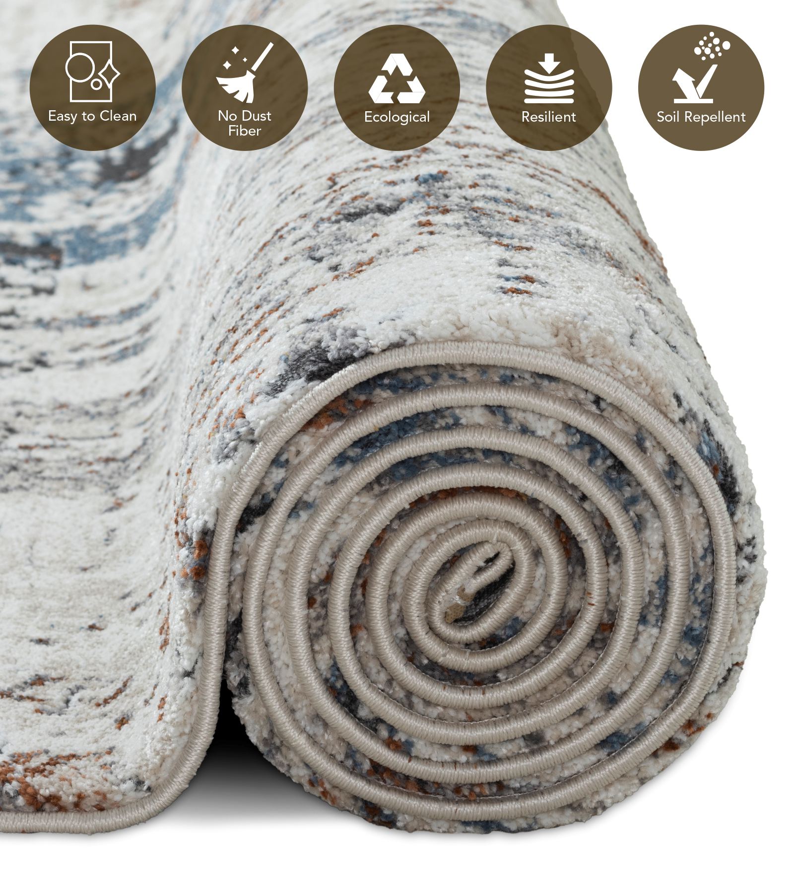 Cyrus Abstract Machine Made Runner Blue