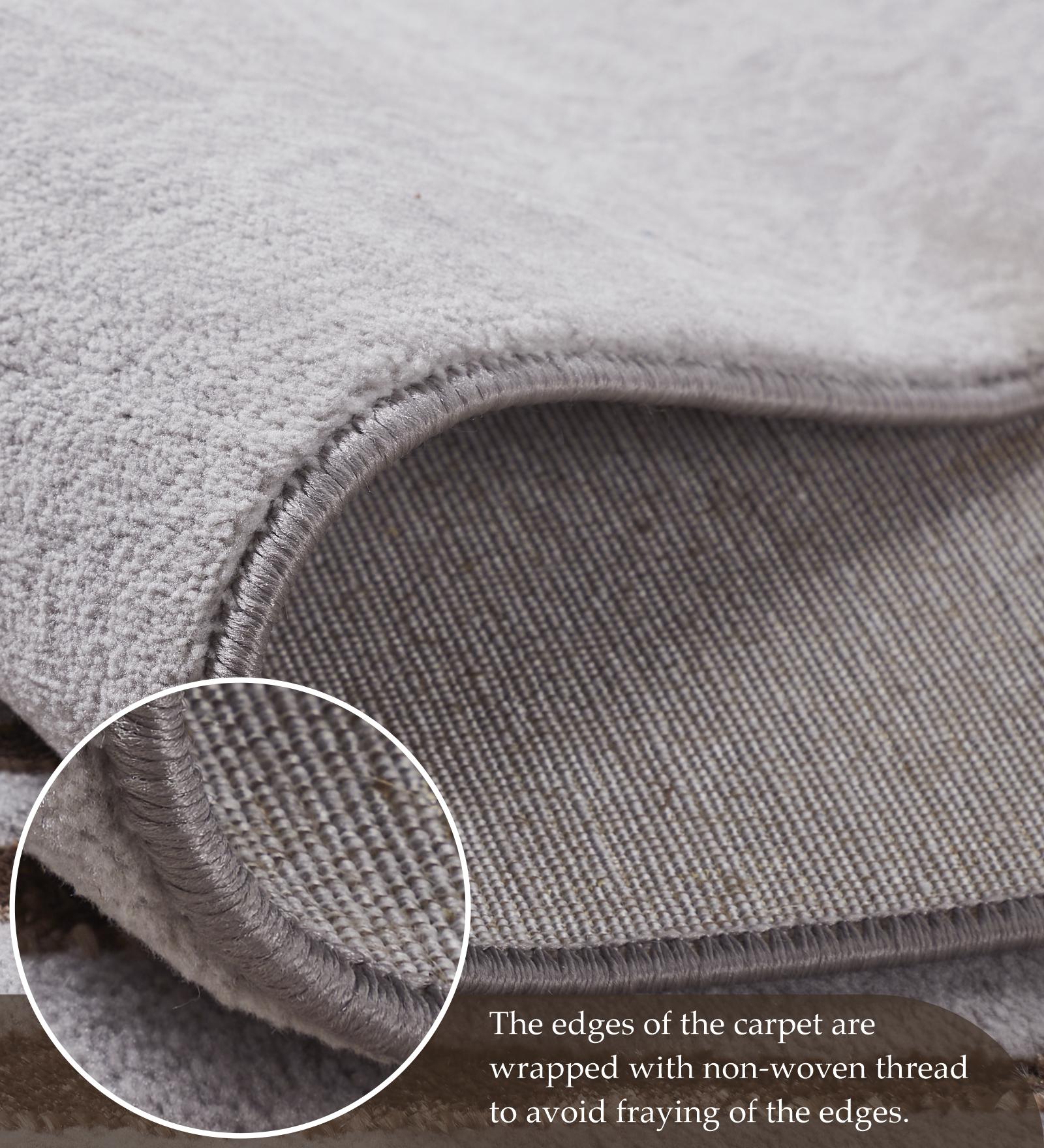 Tuscany Polyester Abstract Runner Grey