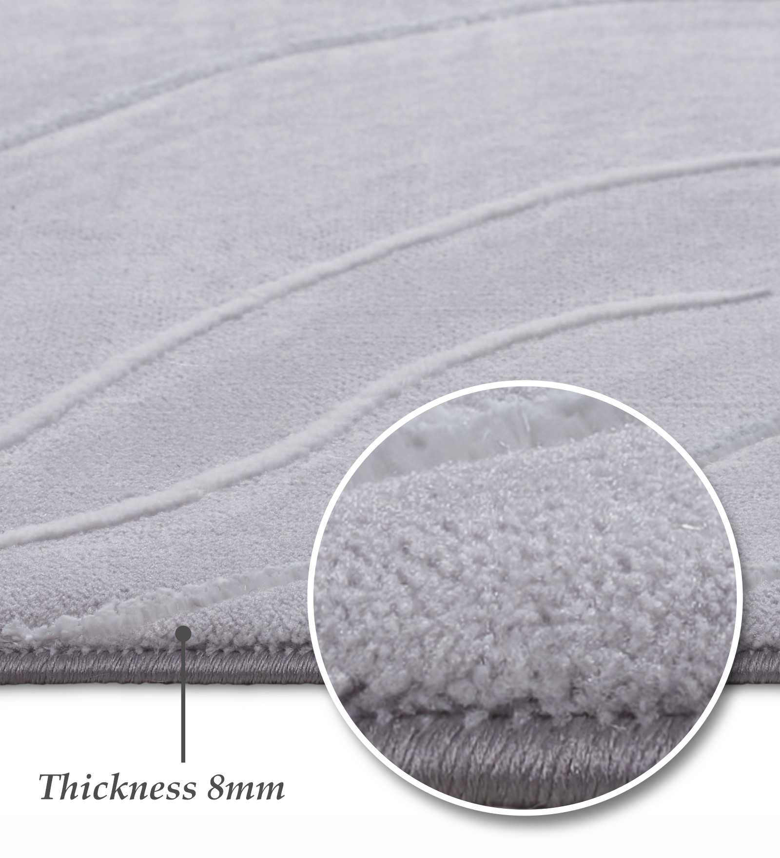 Tuscany Polyester Classical Runner Grey