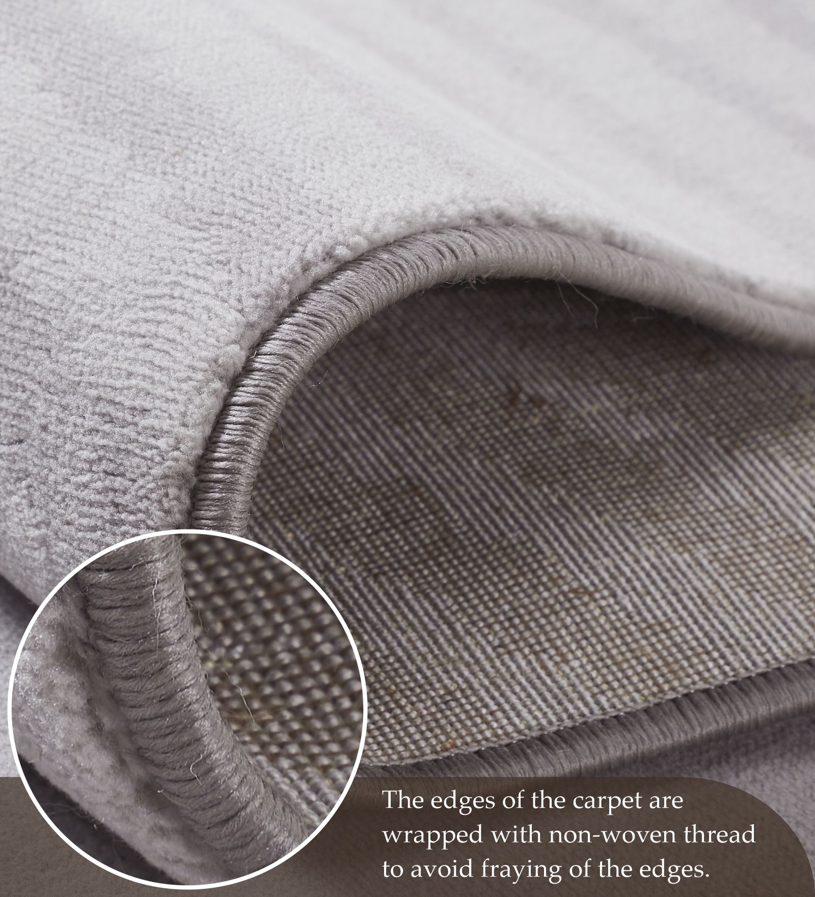 Tuscany Polyester Stripes Runner Grey