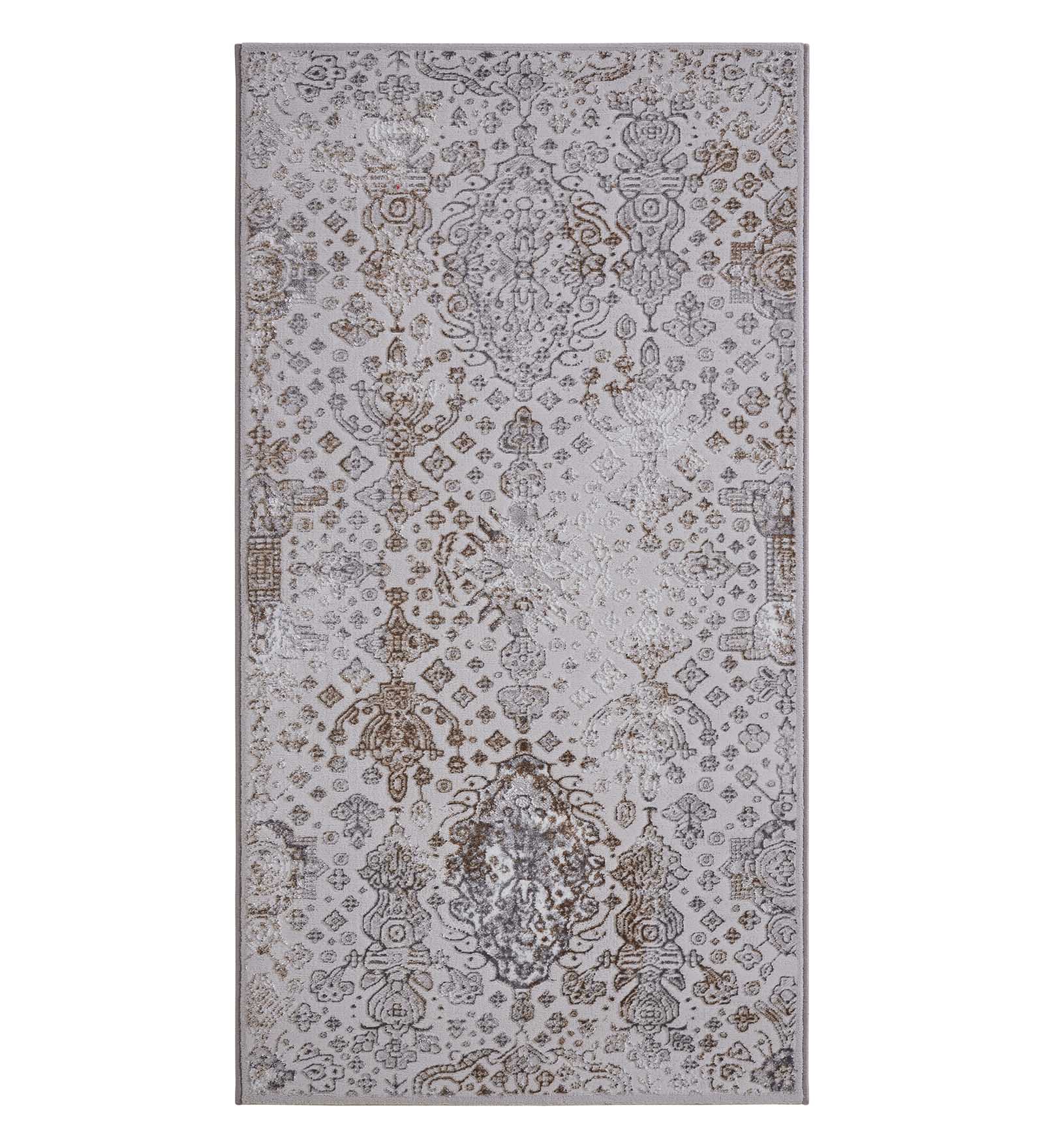Tuscany Polyester Classical Runner Grey