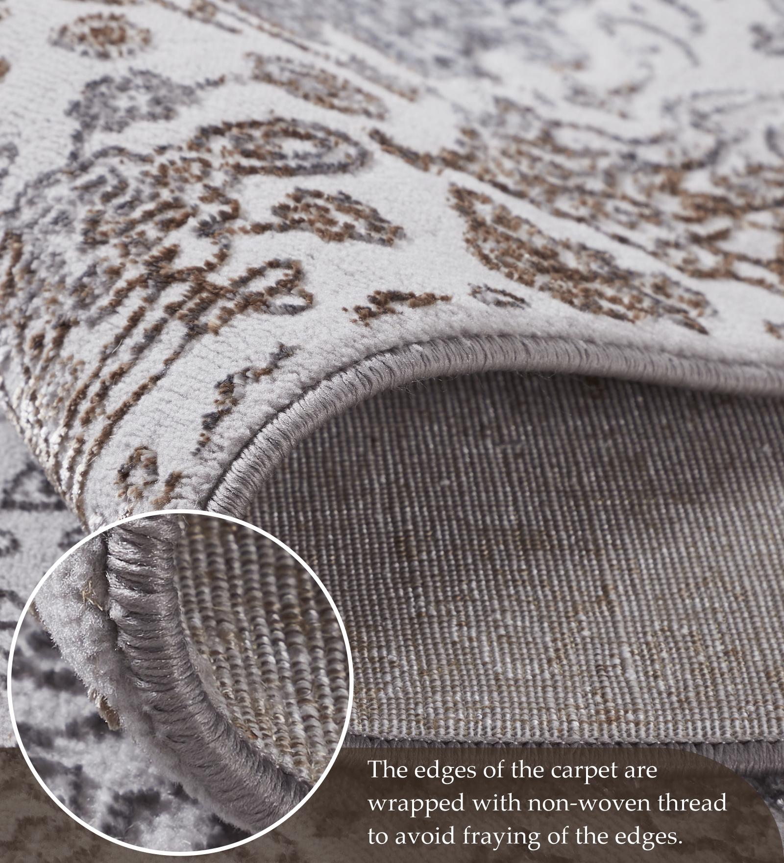 Tuscany Polyester Classical Runner Grey