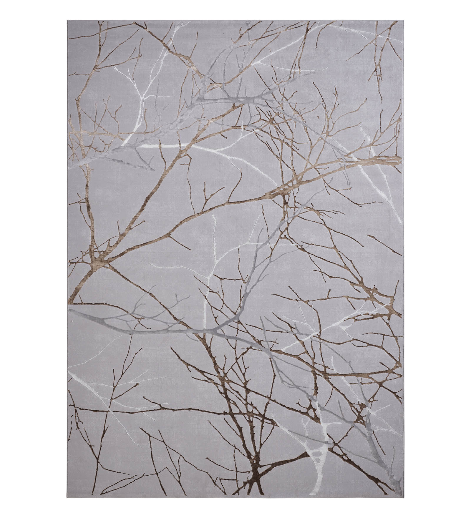 Tuscany Polyester Stripes Carpet Grey