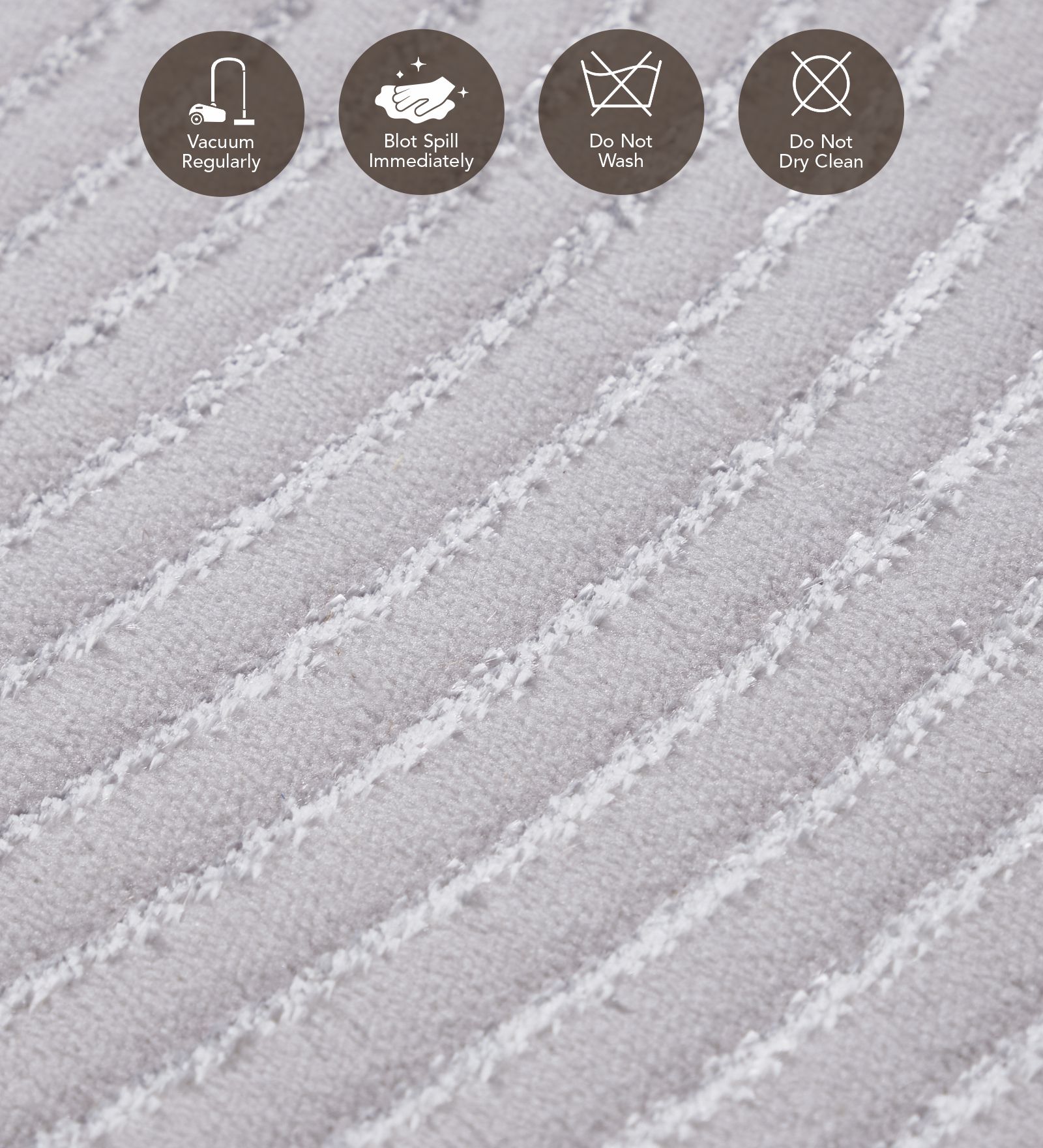 Tuscany Polyester Classical Carpet Grey