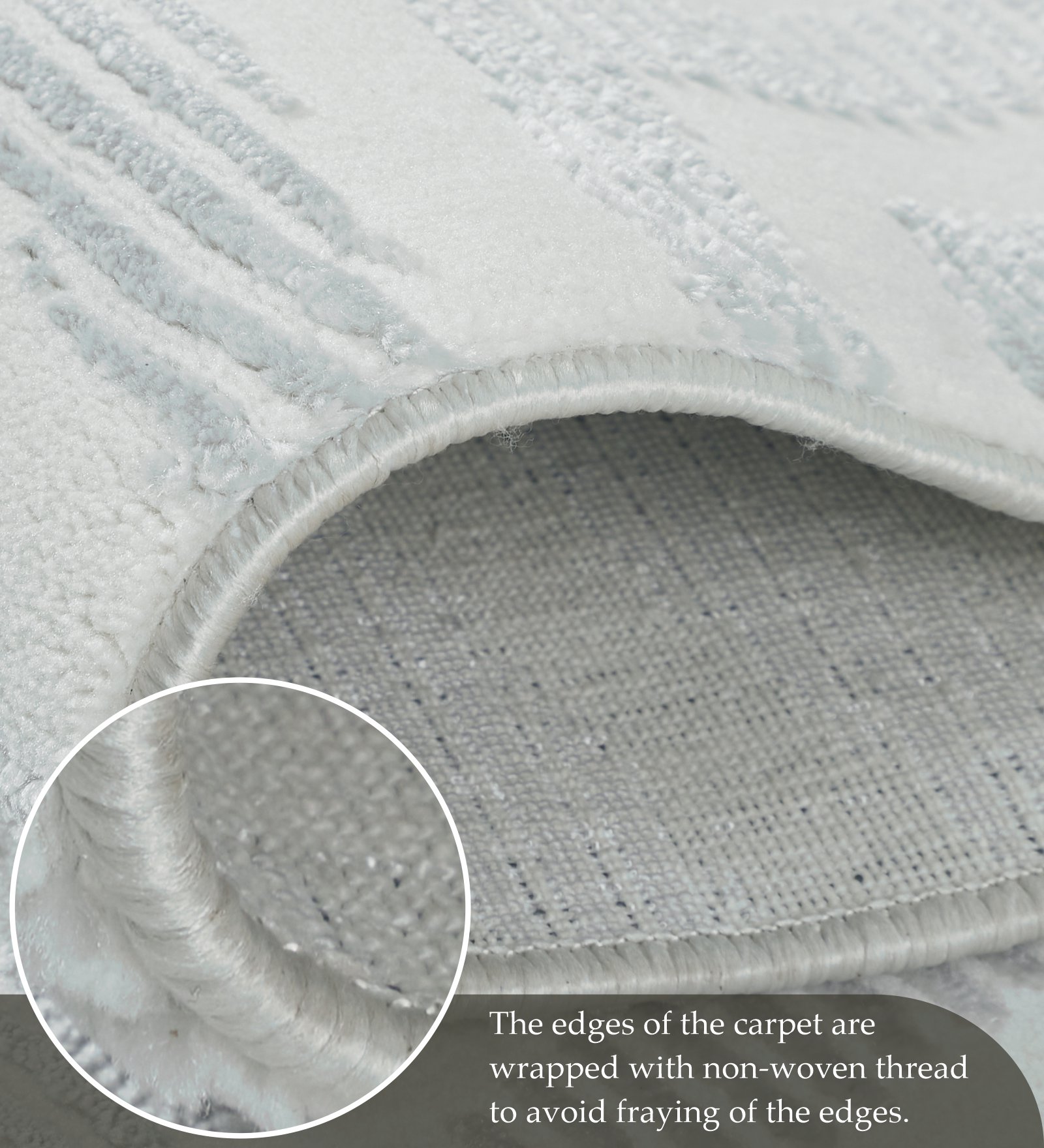 Penny Polyester Abstract Carpet Grey