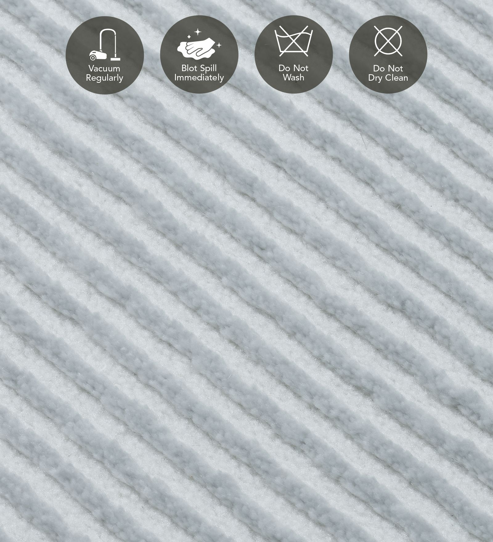 Penny Polyester Abstract Carpet Grey