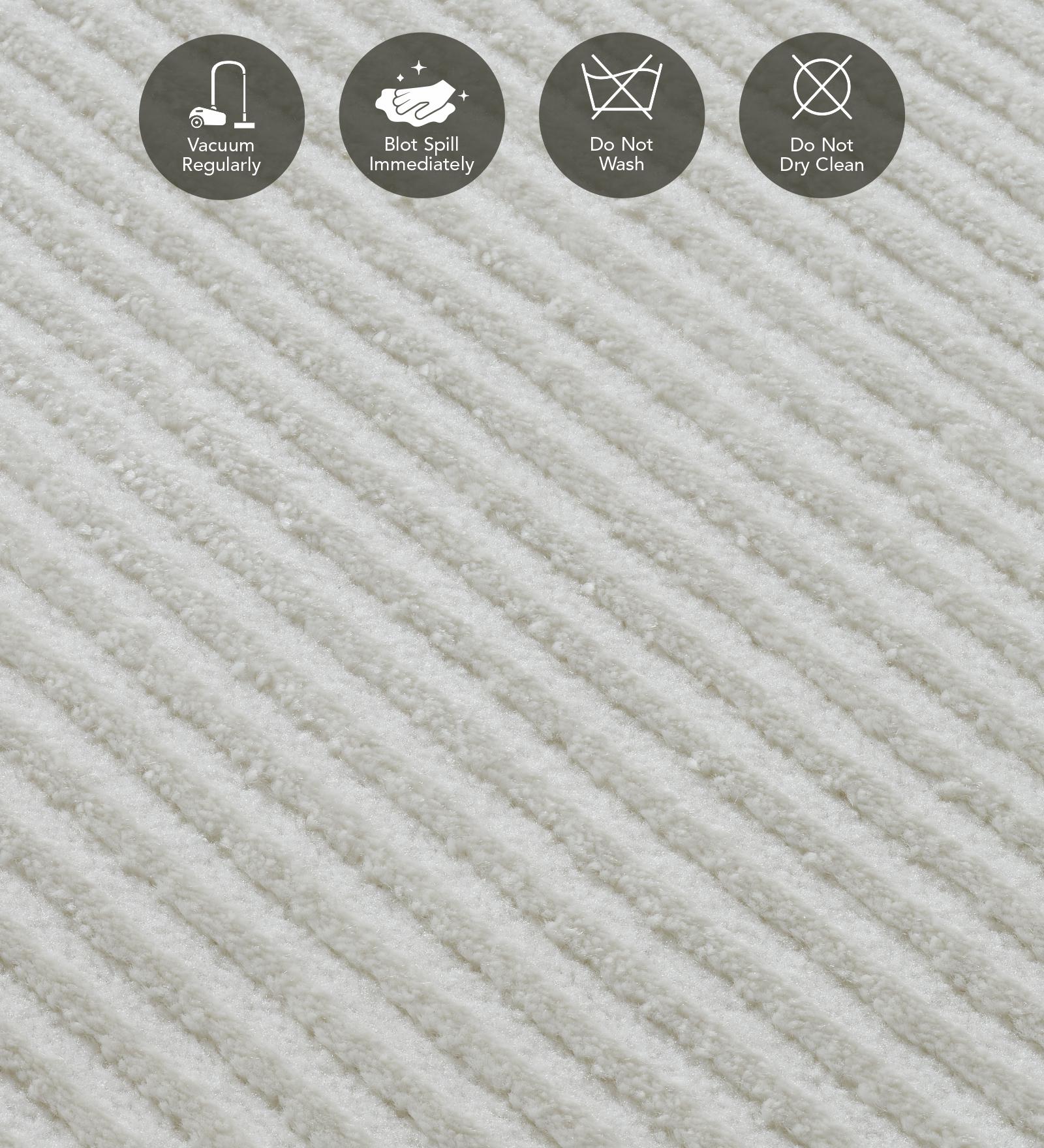 Penny Polyester Abstract Carpet Cream