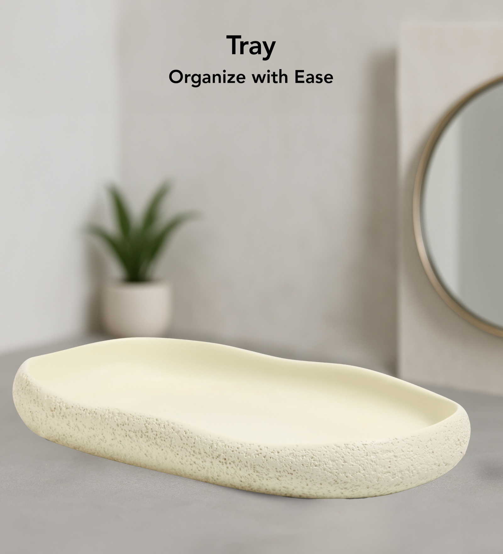 Myra 3 Pcs Polyresin Bath Set Cream