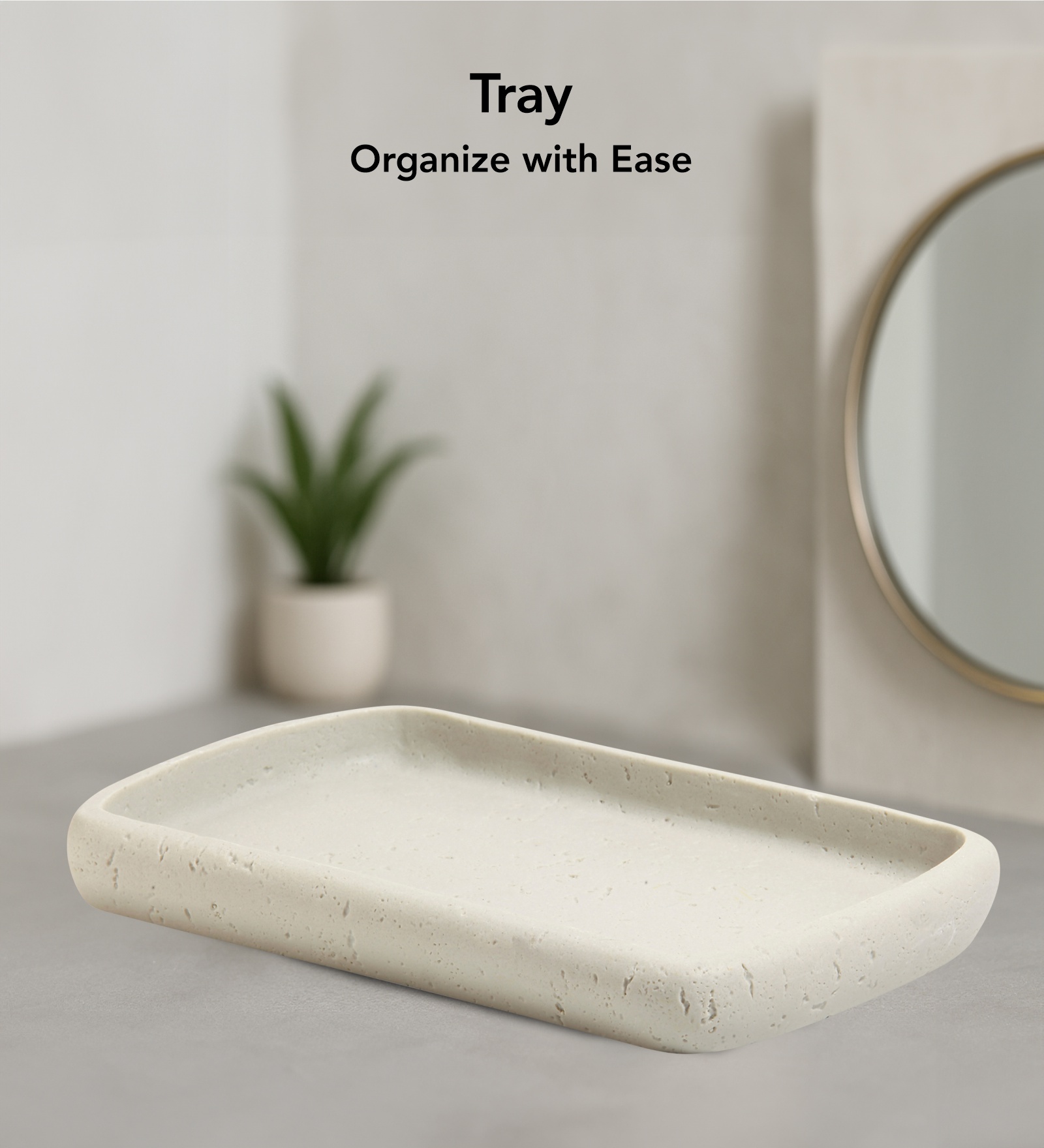 Myra 3 Pcs Polyresin Bath Set Stone