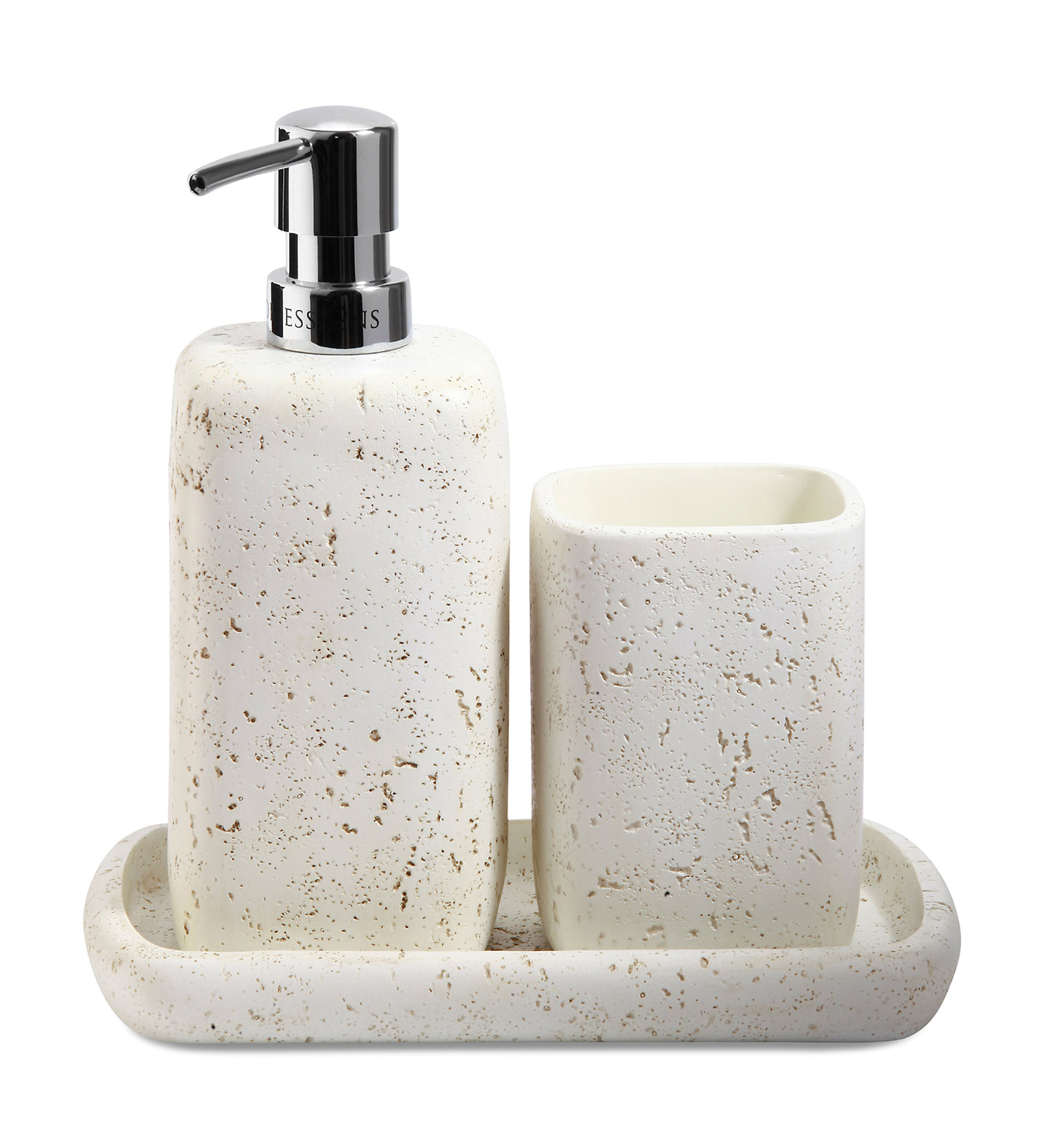 Myra 3 Pcs Polyresin Bath Set Off White