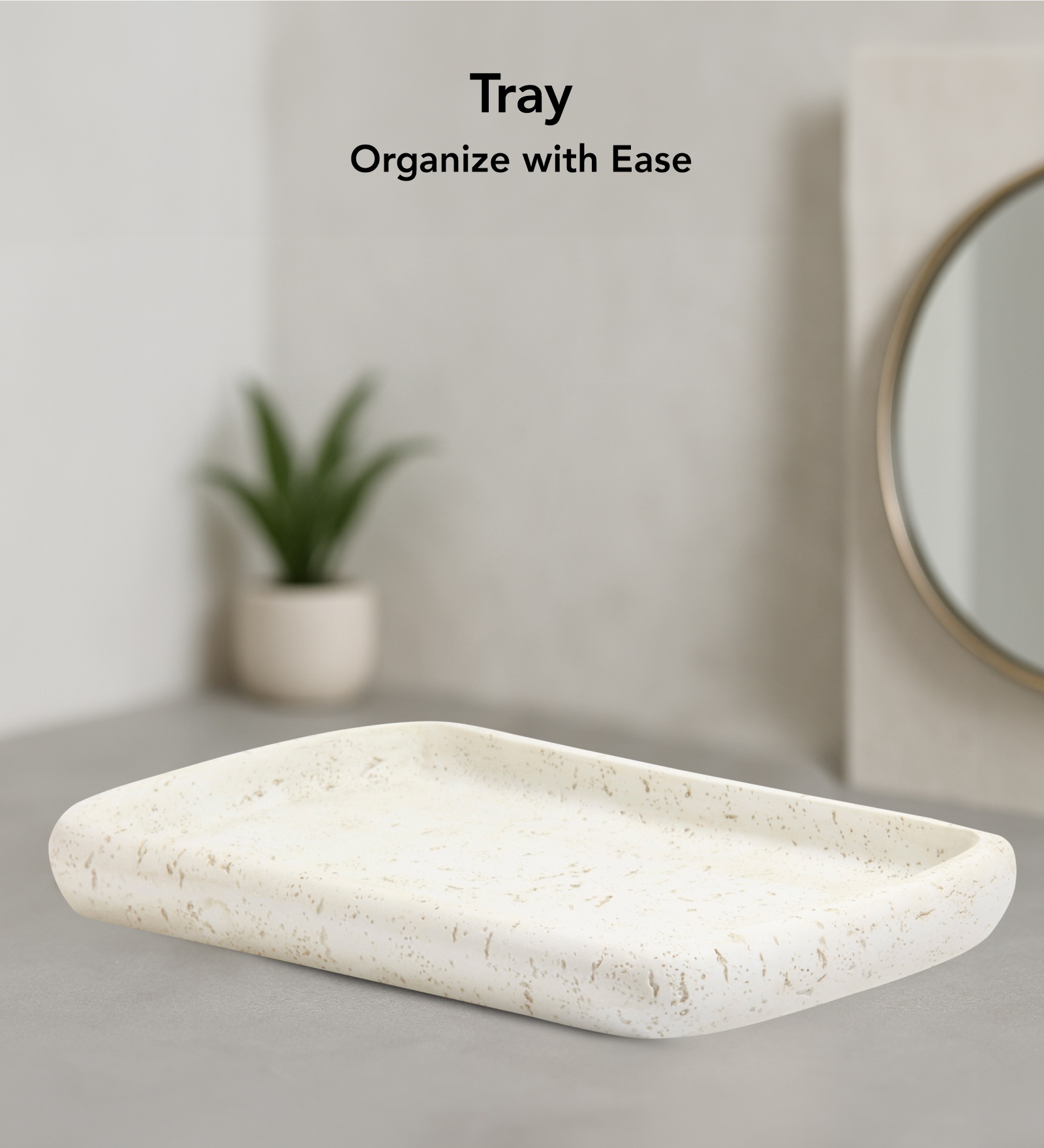 Myra 3 Pcs Polyresin Bath Set Off White