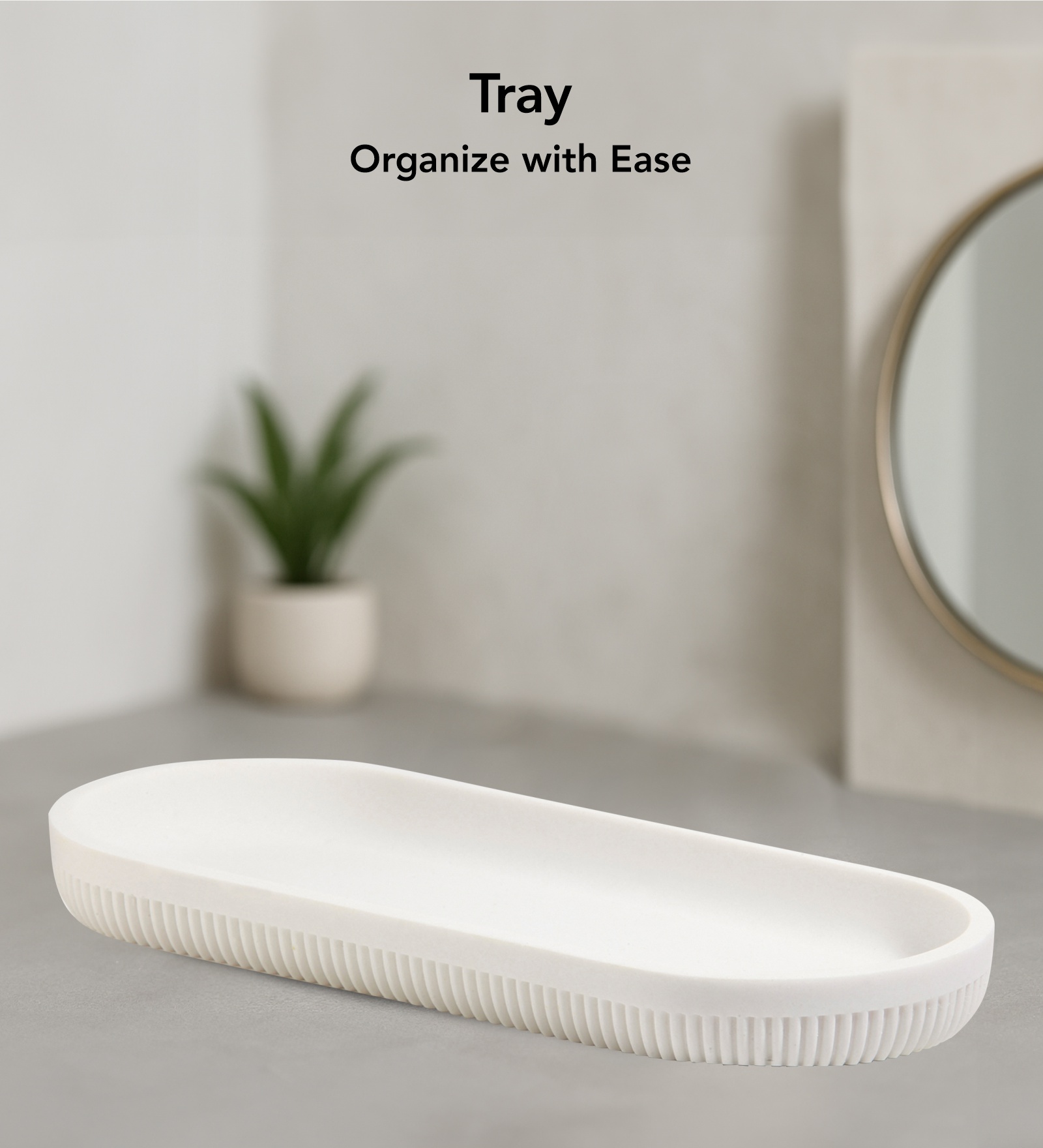 Myra 3 Pcs Polyresin Bath Set White