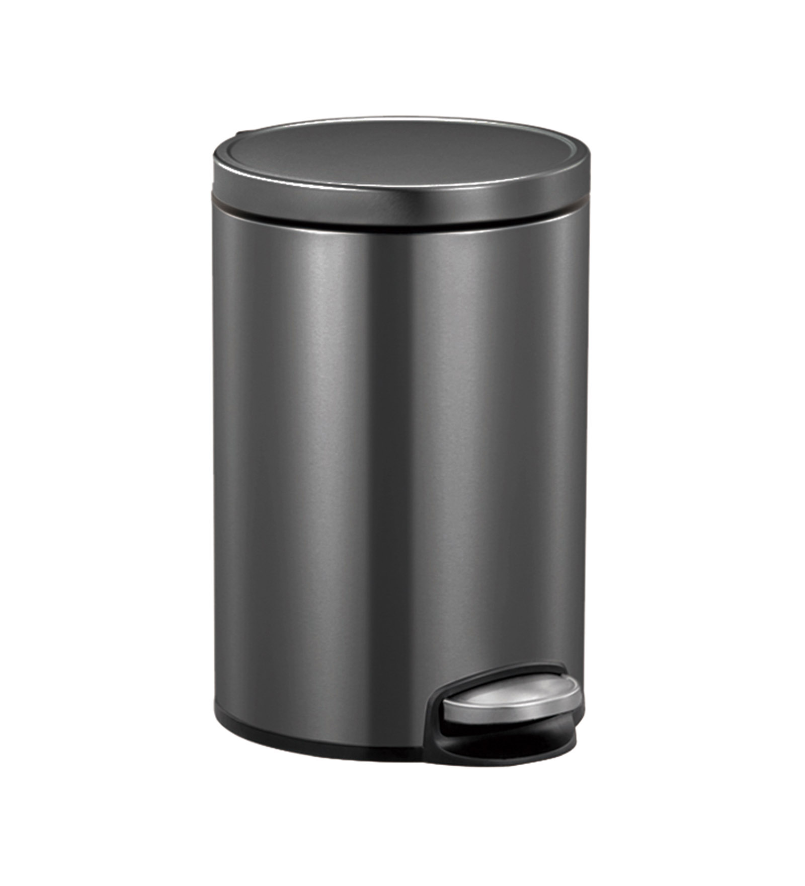 Eko 9115 Artistic Soft Close Fingerprint Resistant Step Bin Black Steel