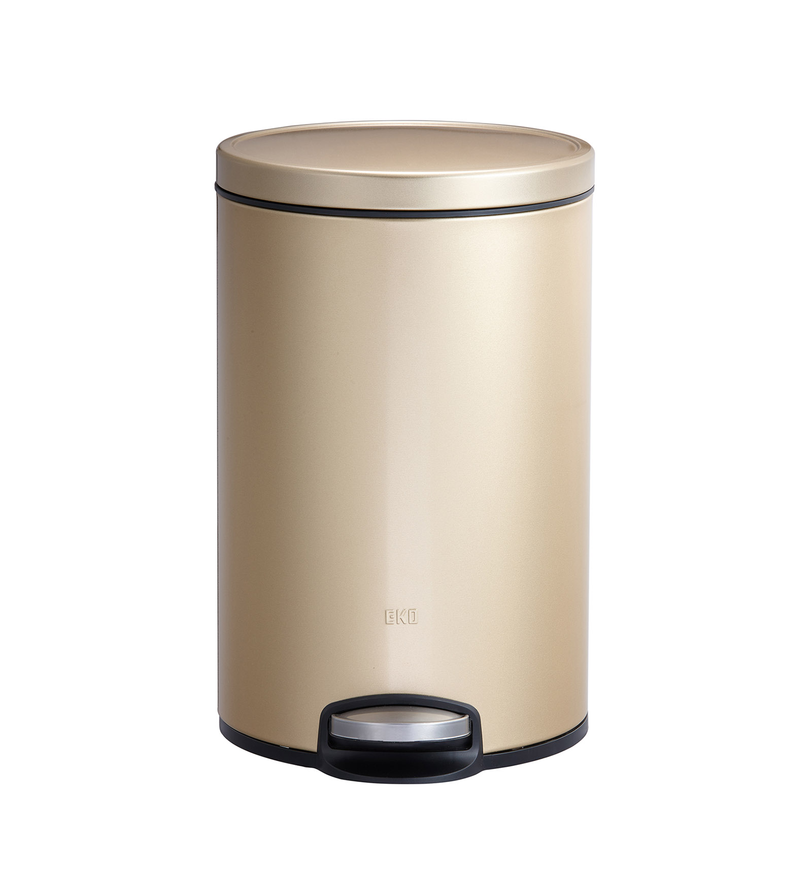 EKO 9115 Artistic Soft Close Fingerprint Resistant Step Bin Champagne Gold