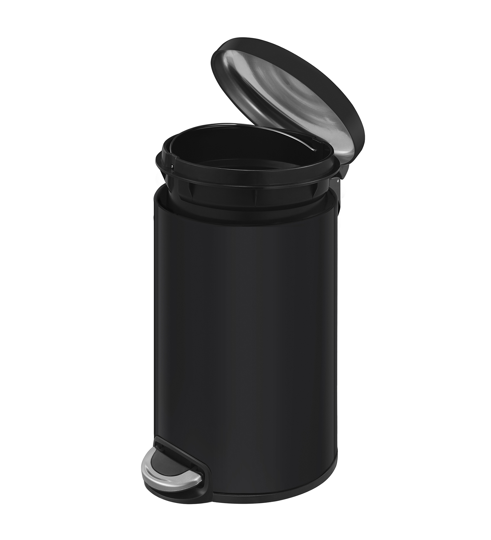 Eko 9213 Maggey Stainless Steel Fingerprint Resistant Step Bin Black