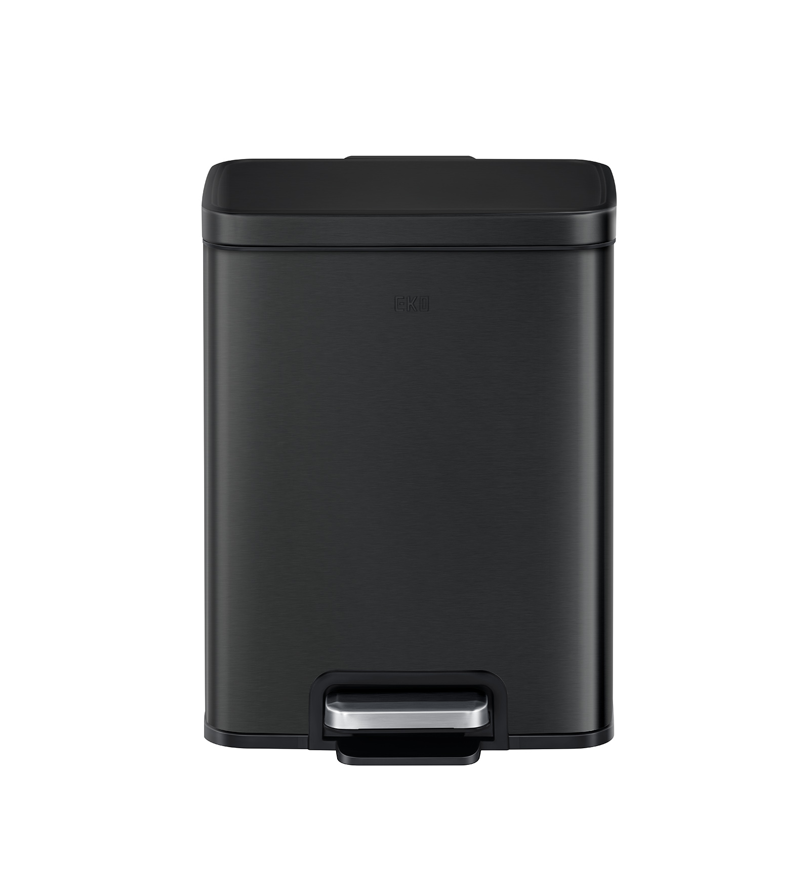 Eko 9361 Madison Stainless Steel Fingerprint Resistant Step Bin Black