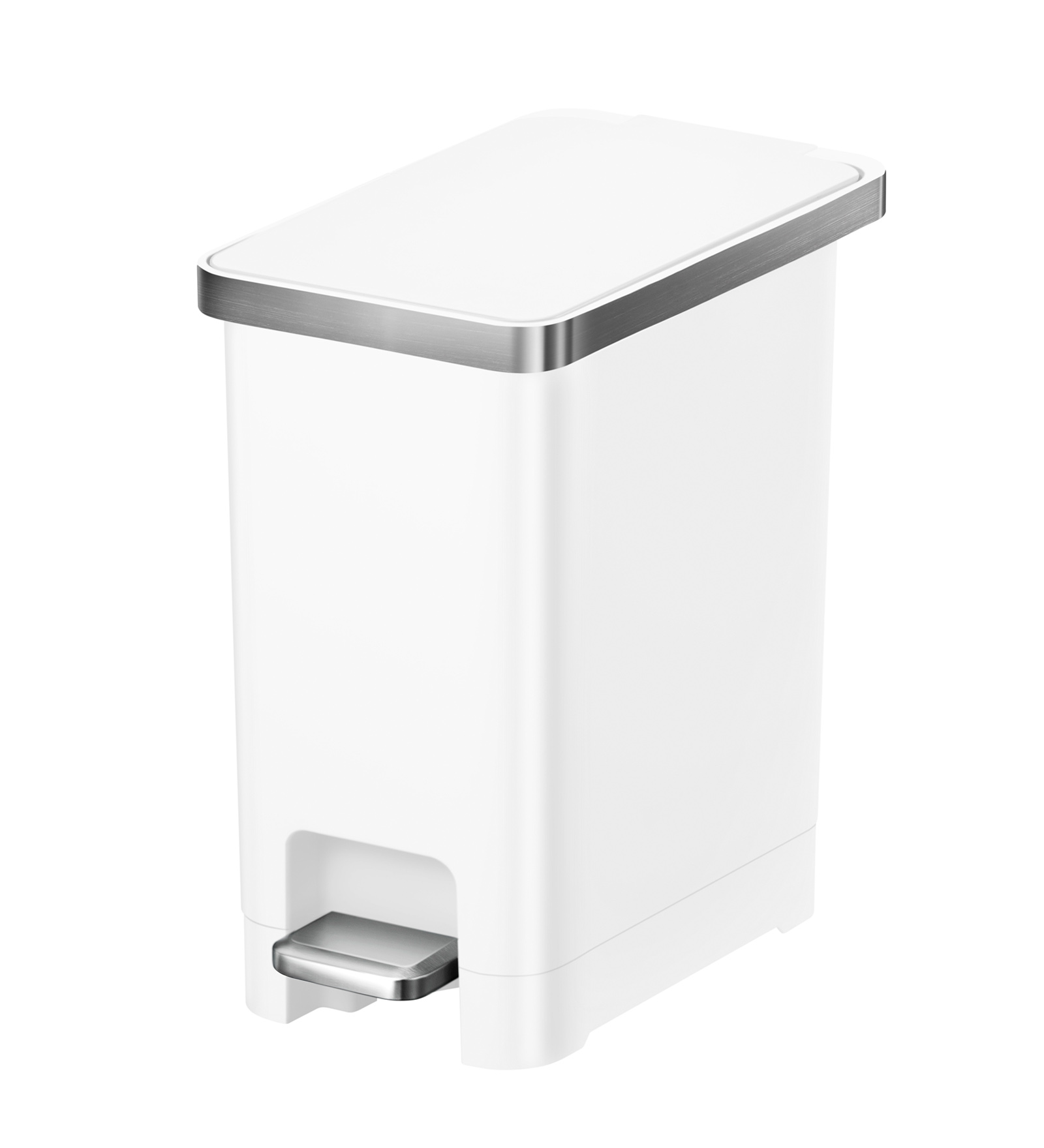 Eko 6377 Hana Fingerprint Resistant Plastic Bin White