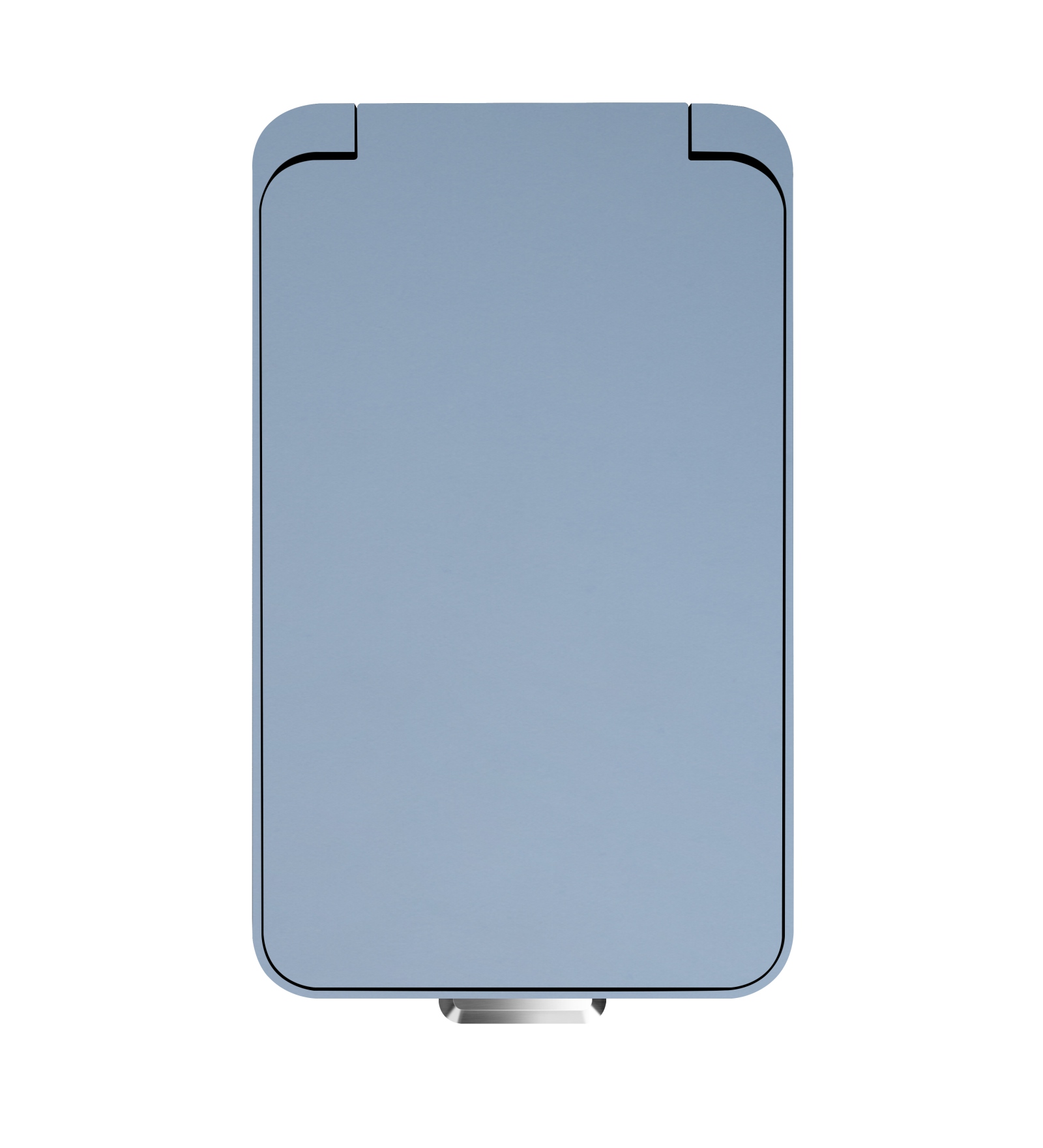 Eko 6377 Hana Fingerprint Resistant Plastic Bin Blue