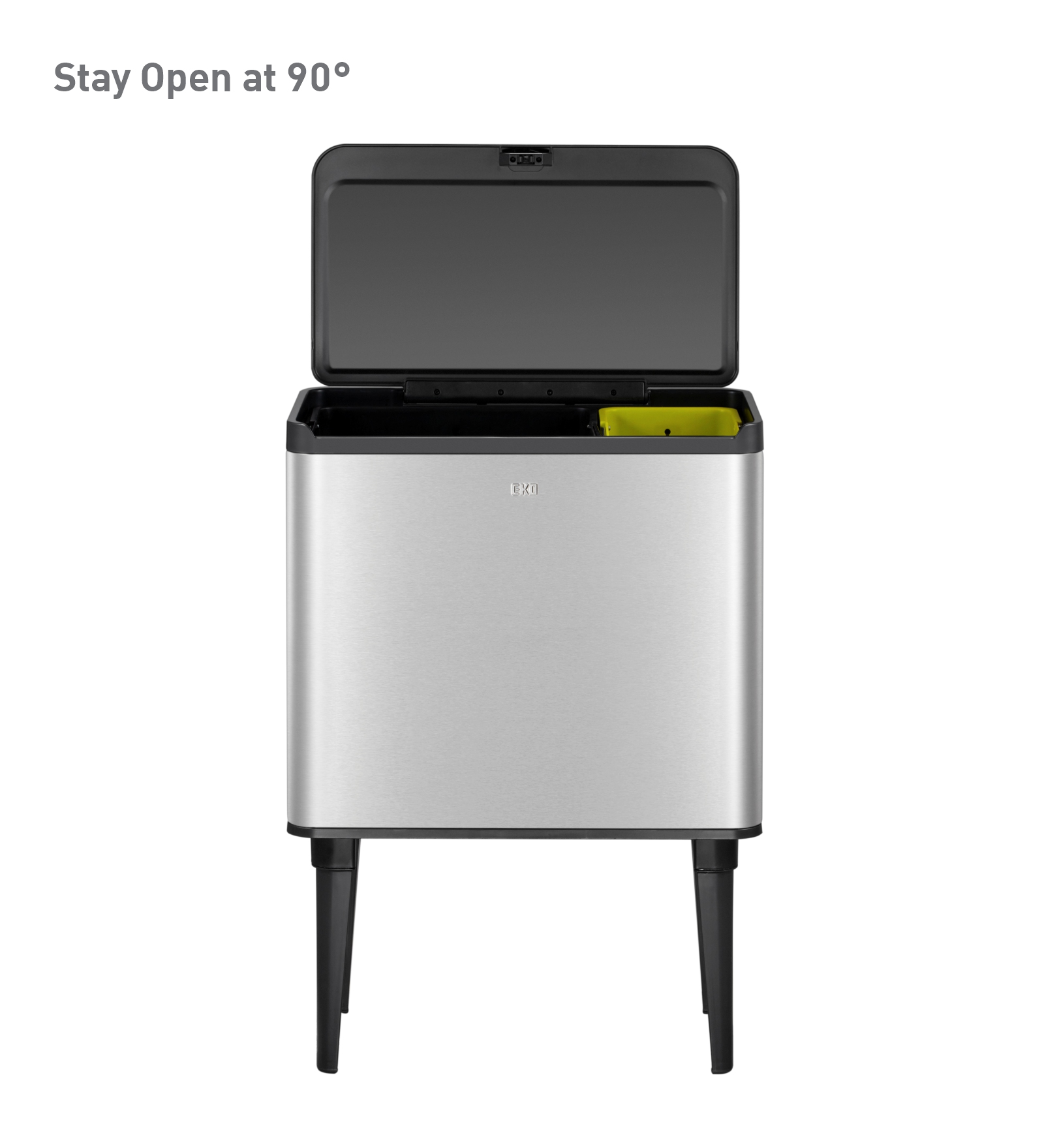 Eko 8128 Fingerprint Resistant Sensor Bin Metallic