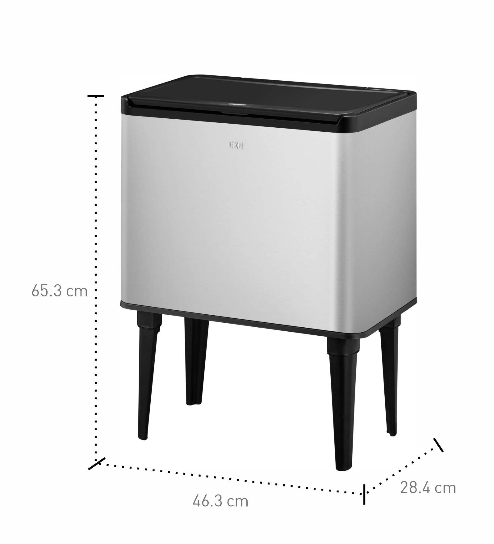 Eko 8128 Fingerprint Resistant Sensor Bin Metallic