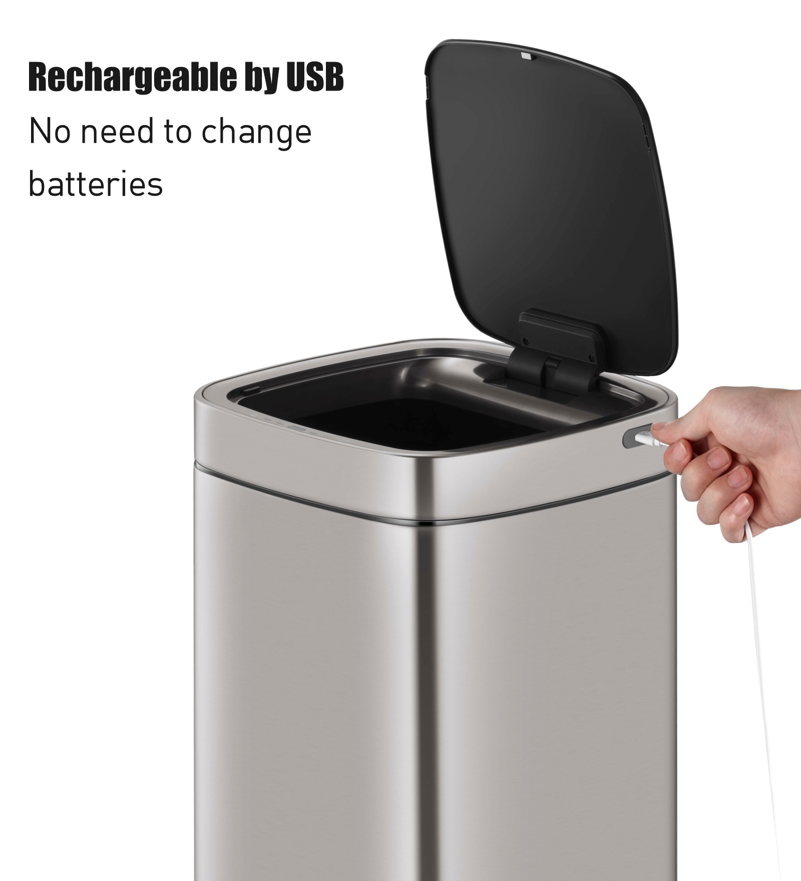 Eko Sensor Bin Grey