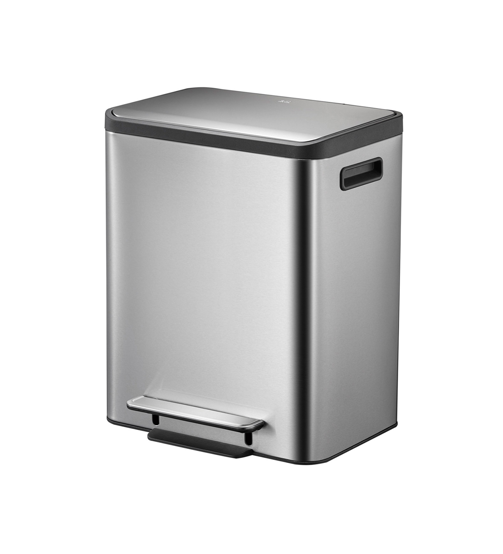 Eko 9128 Eco Casa Double Liner Recycling Step Bin Metallic
