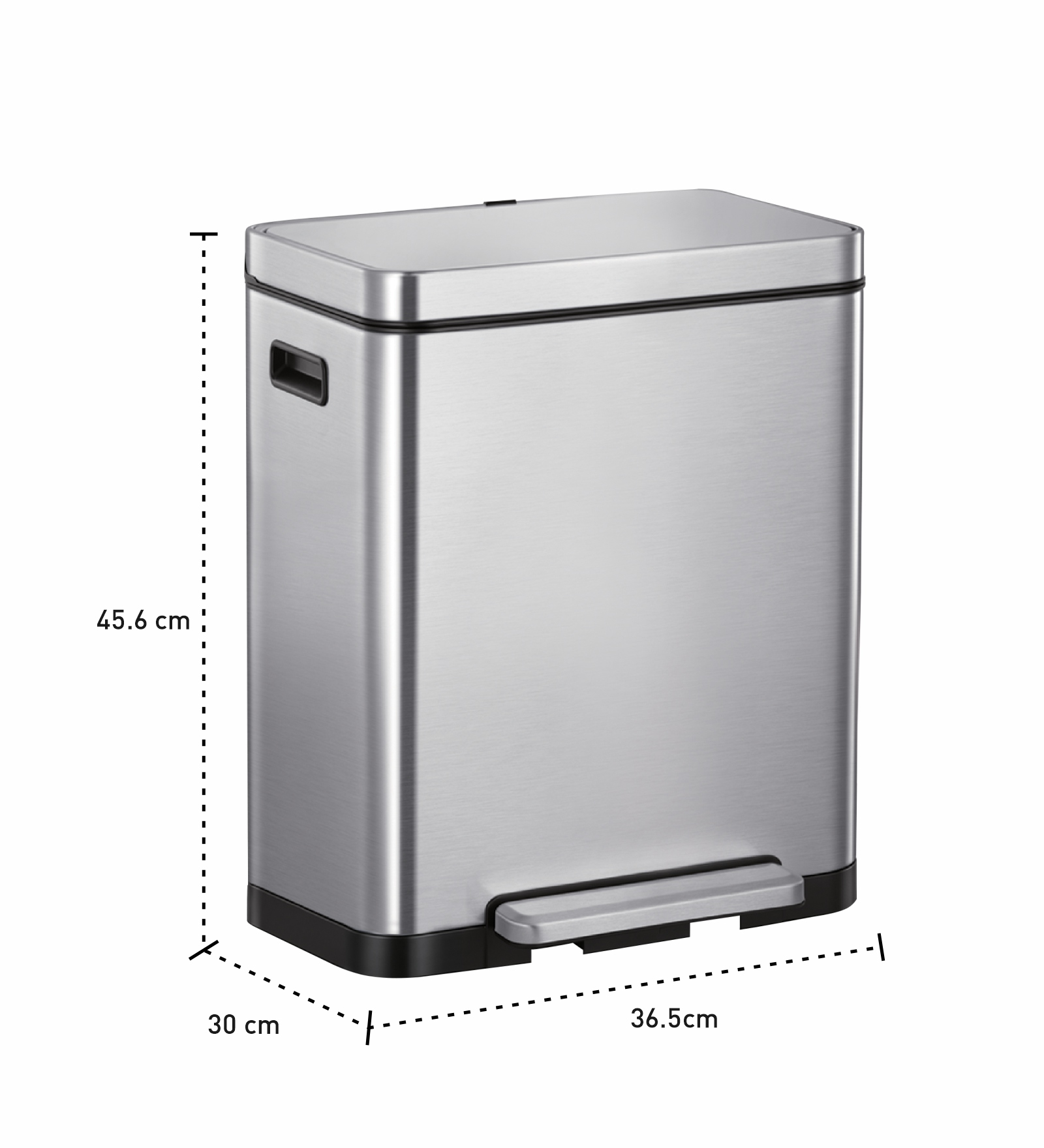 Eko 2368 X Cube Fingerprint resistant Step Bin Metallic