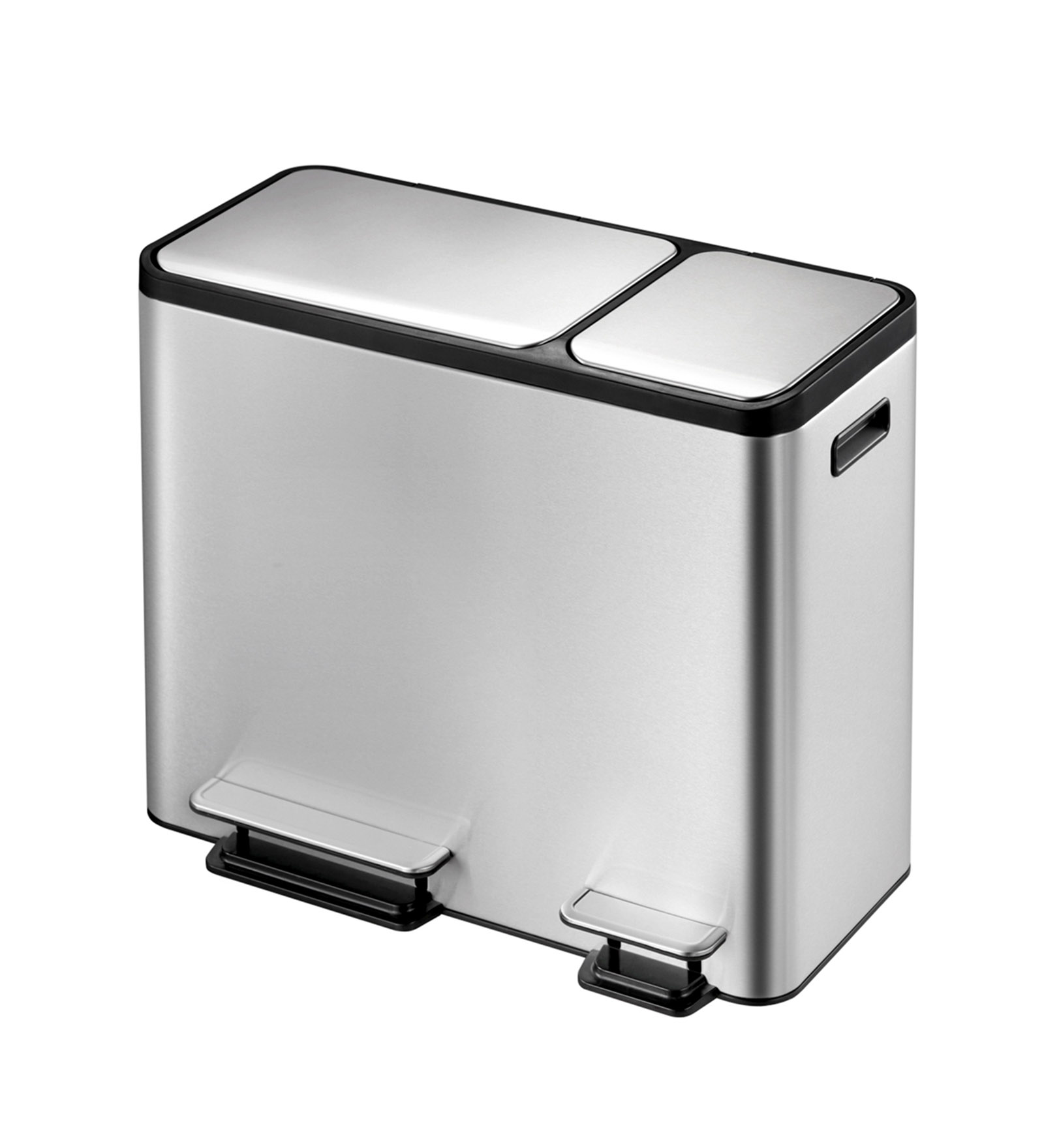 Eko 9128 Eco Casa Double Liner Recycling Step Bin Metallic