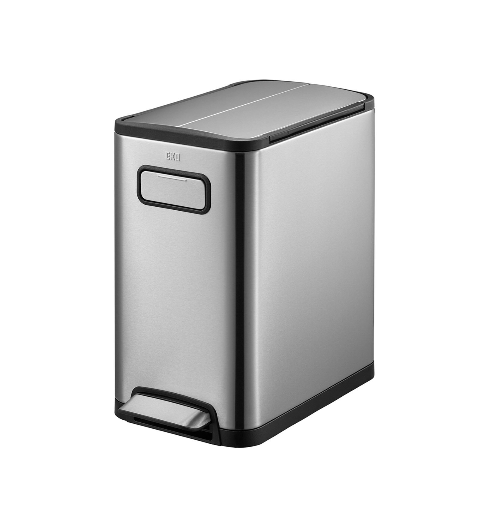 Eko 9377 Eco Fly Soft Close Fingerprint Resistant Step Bin Metallic