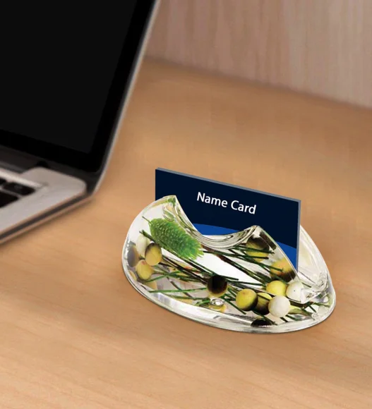Agua Acrylic Acrylic Name Card Holder Green