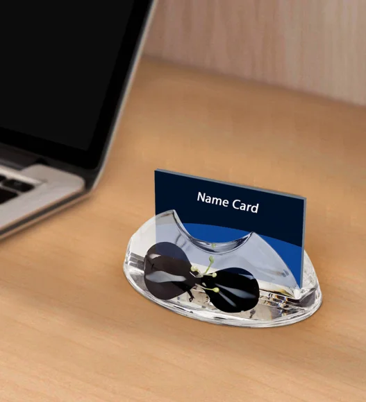 Agua Acrylic Acrylic Name Card Holder Black