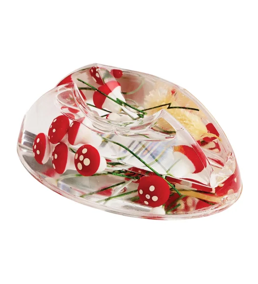 Agua Acrylic Acrylic Name Card Holder Red