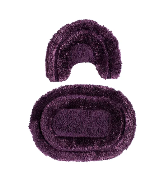 Plush Memory Foam 2 Pc Bath Mat Mouve