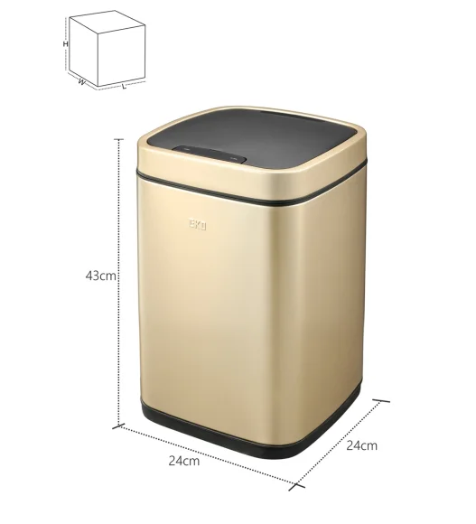 EKO 9288 Smart Sensor Bin Champagne Gold