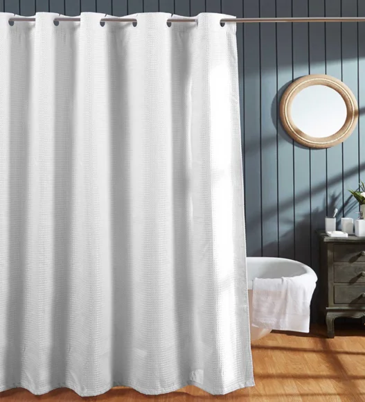 Flip Flop Shower Curtain with Liner Shower Curtain White