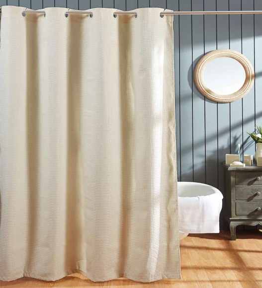 Flip Flop Shower Curtain with Liner Shower Curtain Ivory