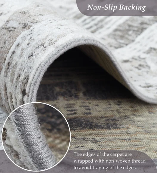 Matrix Abstract Carpet Grey and Cream