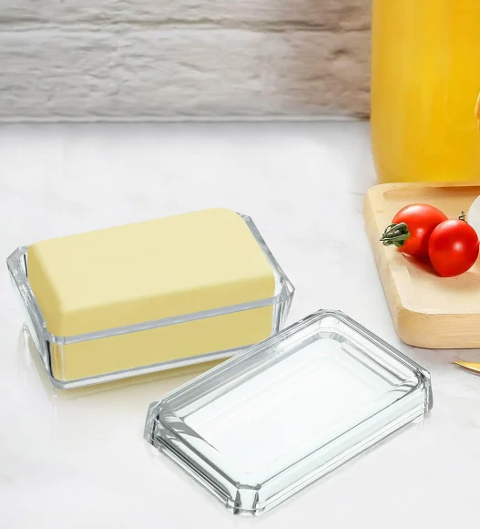 Agua Acrylic Acrylic Butter Dish Transparent
