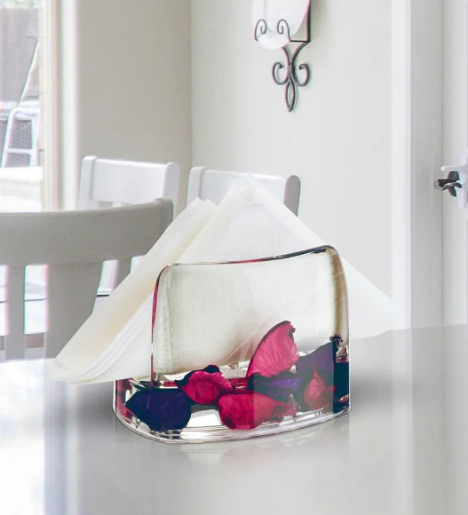 Agua Acrylic Acrylic Napkin Holder Pink