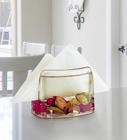 Agua Acrylic Acrylic Napkin Holder Rust