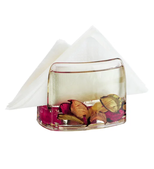 Agua Acrylic Acrylic Napkin Holder Rust
