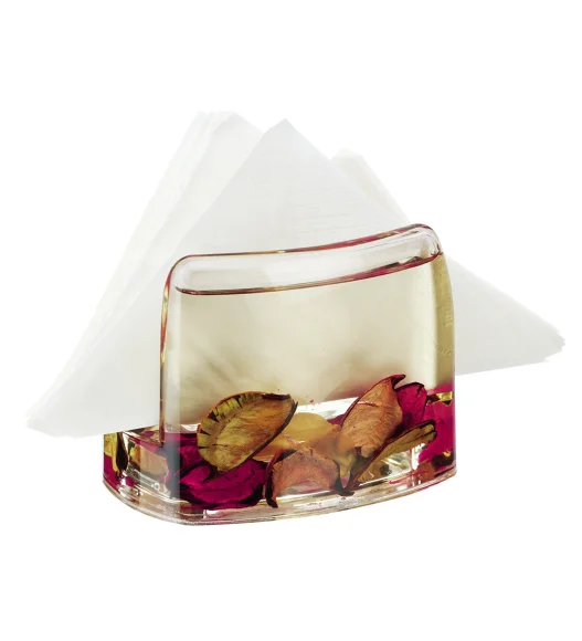 Agua Acrylic Acrylic Napkin Holder Rust