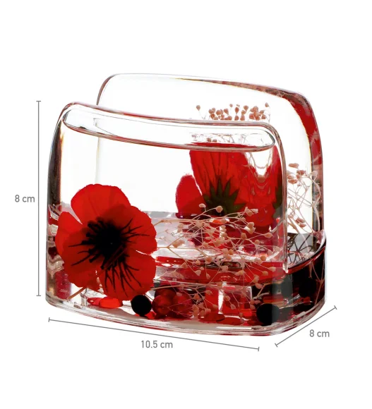 Agua Acrylic Acrylic Napkin Holder Red