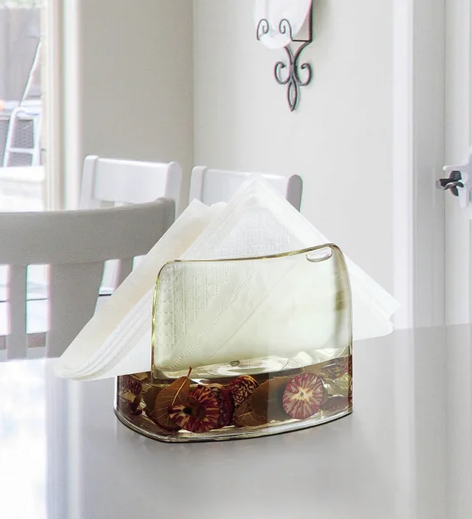 Agua Acrylic Acrylic Napkin Holder Brown