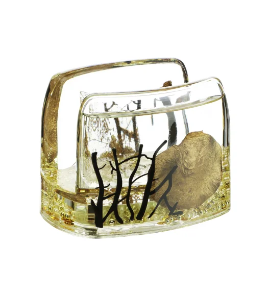 Agua Acrylic Acrylic Napkin Holder Golden