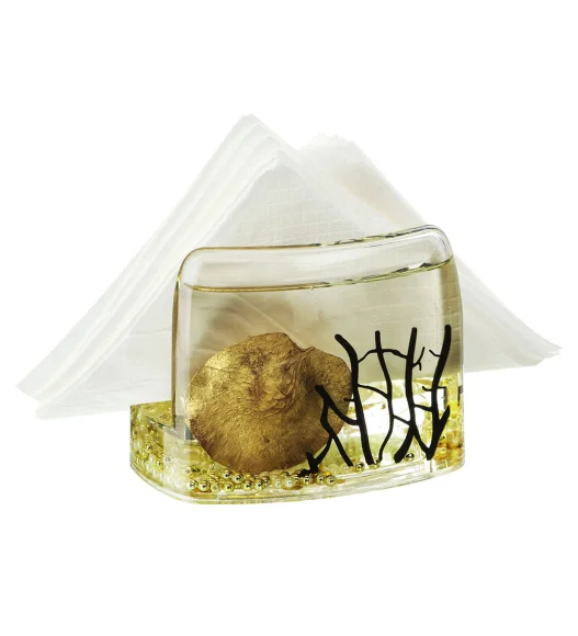 Agua Acrylic Acrylic Napkin Holder Golden