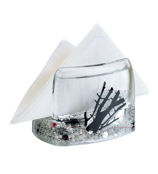 Agua Acrylic Acrylic Napkin Holder Silver