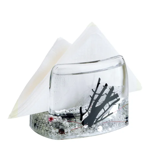 Agua Acrylic Acrylic Napkin Holder Silver