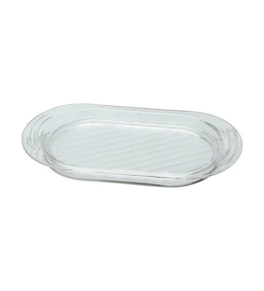 Agua Acrylic Acrylic Sugar Jar with Tray Silver