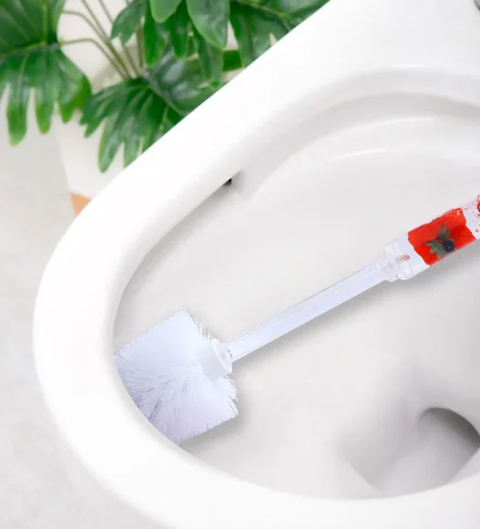 Agua Acrylic Acrylic Toiletbrush Holder Red